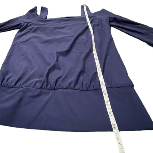 Boston Proper Cold Shoulder Long Sleeves Travel Collection Wide Band Hem… - Picture 5 of 13